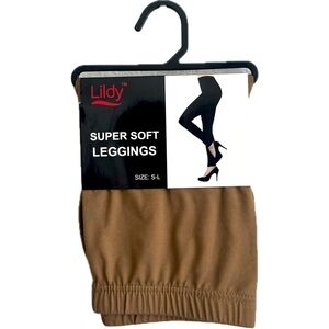 LILDY SUPER SOFT TAN LEGGINS SIZE: S-L